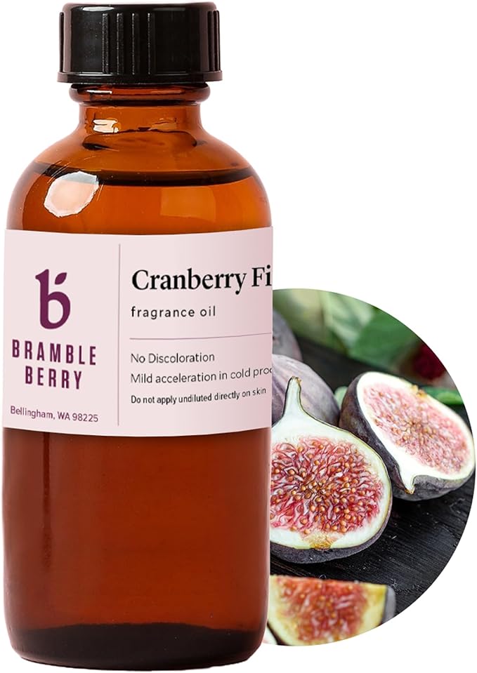 Bramble Berry Cranberry Fig Sweet Fruit & Tart Scent for Soap Making, Candles, Lotion, Bath Bombs & Perfume | Skin Safe, Vegan, Paraben & Phthalate Free, DIY Craft Essential