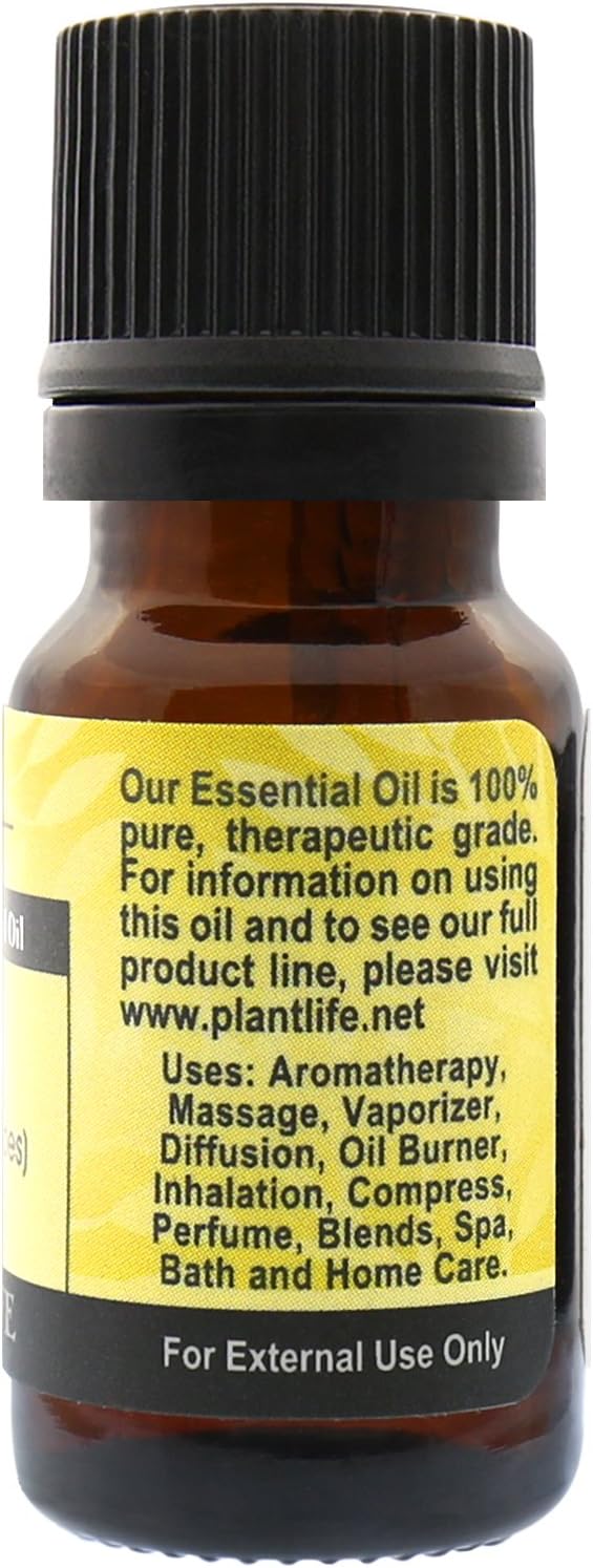 Plantlife Vetiver Aromatherapy Essential Oil - Straight from The Plant 100% Pure Therapeutic Grade - No Additives or Fillers - 10 ml