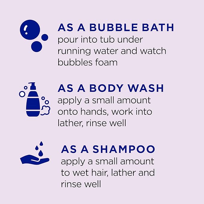 Dr Teal's Kids 3-in-1 Sleep Bubble Bath, Body Wash & Shampoo with Melatonin & Essential Oil, Lavender Scent, 20 fl oz (Pack of 3)