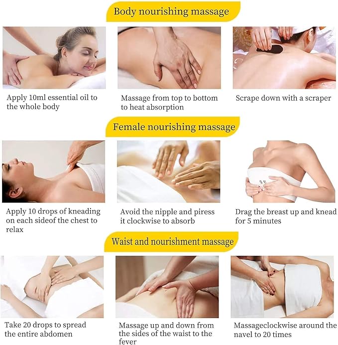 Lymphatic Drainage,Massage Oil for Massage Therapy,Ginger Oil,Ginger Massage Oil for Lymphatic Drainage Massager,Natural Body Oil for Skin,Arnica Oil,Sore Muslce Massage Oil-Warming and Relaxing