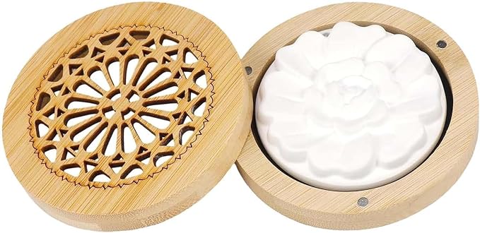 1 Set Clay Disc for Essential Oil, Aroma Stone Passive Diffuser, Diffuser Stone Passive Essential Oil Diffuser Suitable for Travel Fragrance Companion