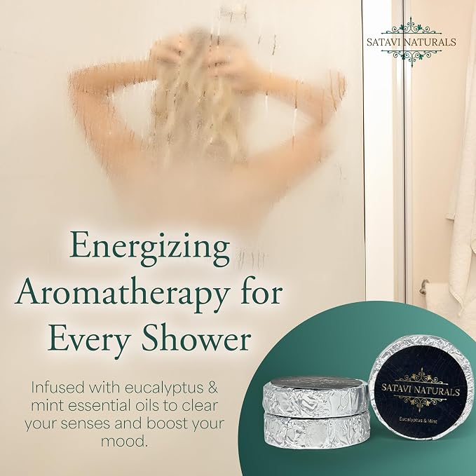 Spa Gift Set for Women – Eucalyptus Mint Aromatherapy Shower Steamers, Sugar Scrub, 24K Gold Eye Masks & Steam Eye Mask | Self Care & Relaxation Gift Box for Stress Relief at Home