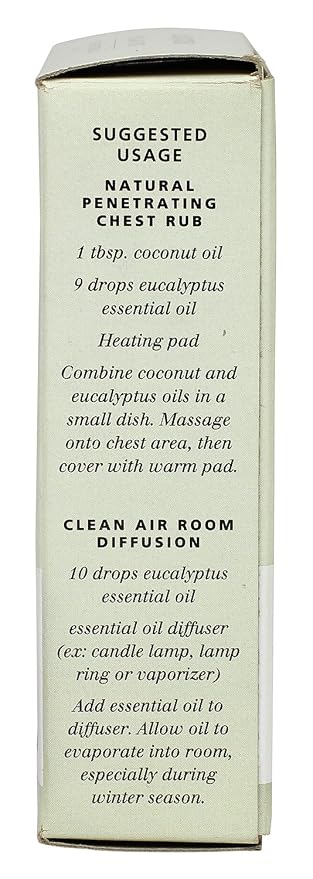Aura Cacia Pure Essential Oil, Eucalyptus, 0.5 Fluid Ounce (Pack of 24)