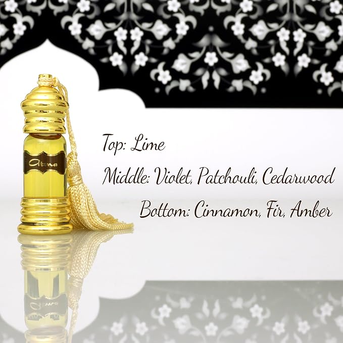 Prabhuji's Gifts Atma Attar Perfume Oil – Unisex Body Fragrance, Essential Oil Blend, Vegan, Long-Lasting Scent, 6 mL
