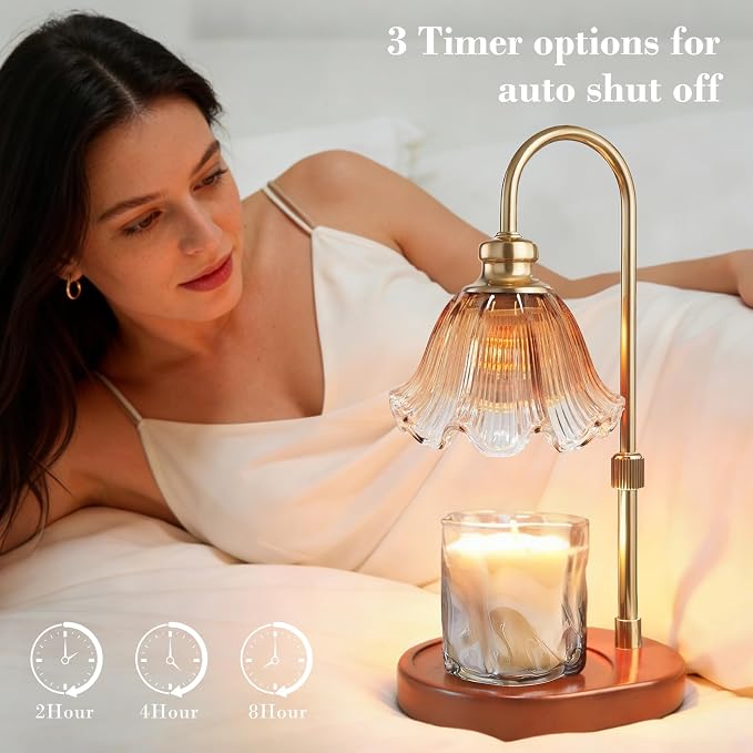 Banbanda Candle Warmer Lamp with Timer, Birthday Gifts for Women, House Warming Gifts New Home Decor – Height Adjustable Candle Lamp