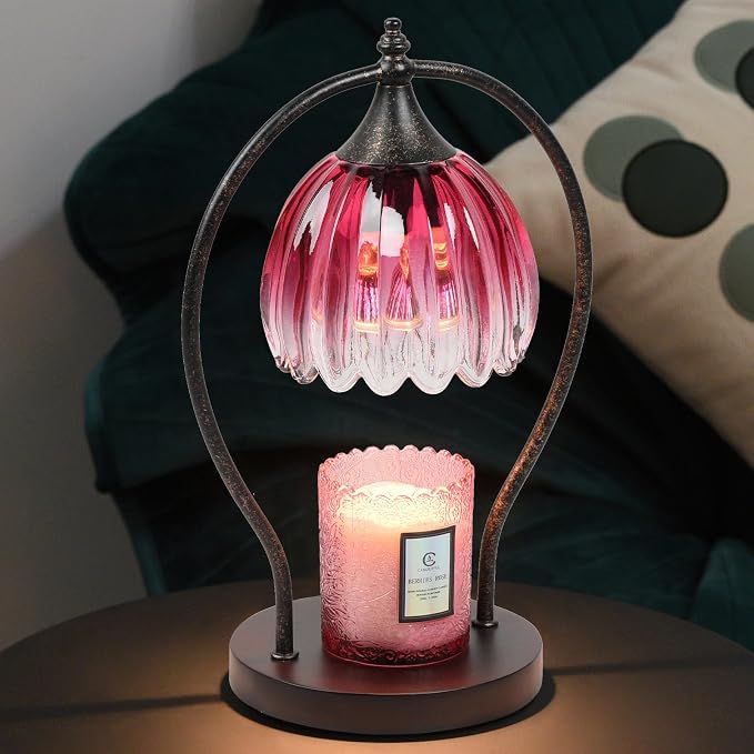 GOODBUY Candle Warmer Lamp, Dimmable Candle Warmer with Timer, Vintage Candle Wax Warmer for Jar Candles House Warming Gifts New Home, Birthday Gifts for Mom Women, Home Decor for Bedroom Living Room