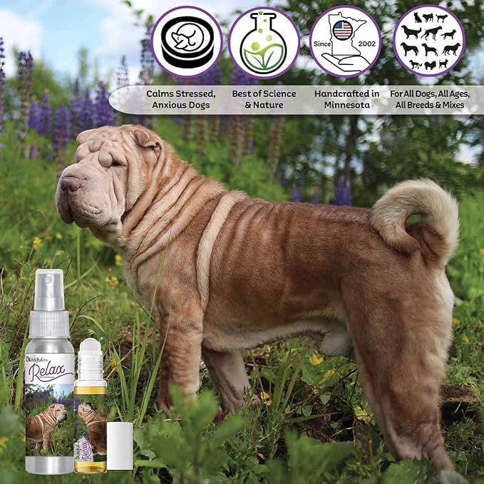 The Blissful Dog Chinese Shar Pei Relax Dog Aromatherapy Spray for Your Dog's Anxiety