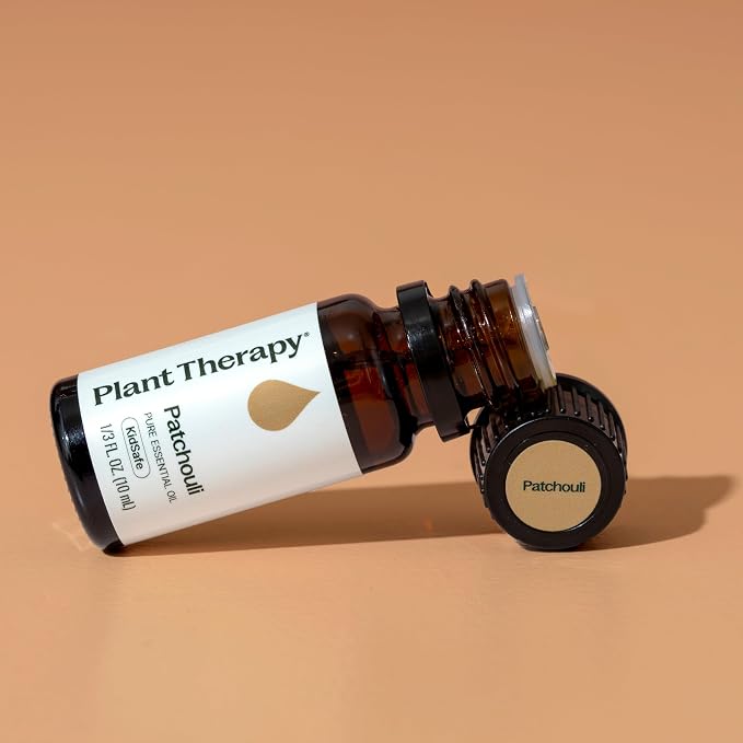 Plant Therapy Patchouli Essential Oil, 10 mL (1/3 oz), 100% Pure and Undiluted, Great for DIY Skincare and Essential Oil Diffusers