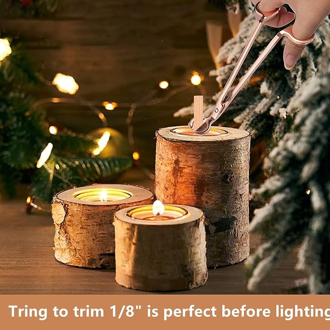 100pcs Wood Wicks for Candles,Wood Wicks for Candles Making Smokeless Wooden Candle Wicks with Trimmer Natural Crackling Wooden Wicks for Candle Making 5.1x0.5x0.04inch DIY Craft