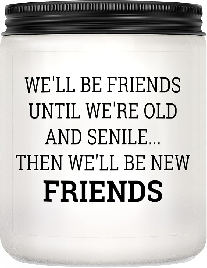 Friend Gifts for Women, Friend Birthday Gift, Bestie Christmas Friendship Gifts for Women Friends Female - Lavender Scented Candle