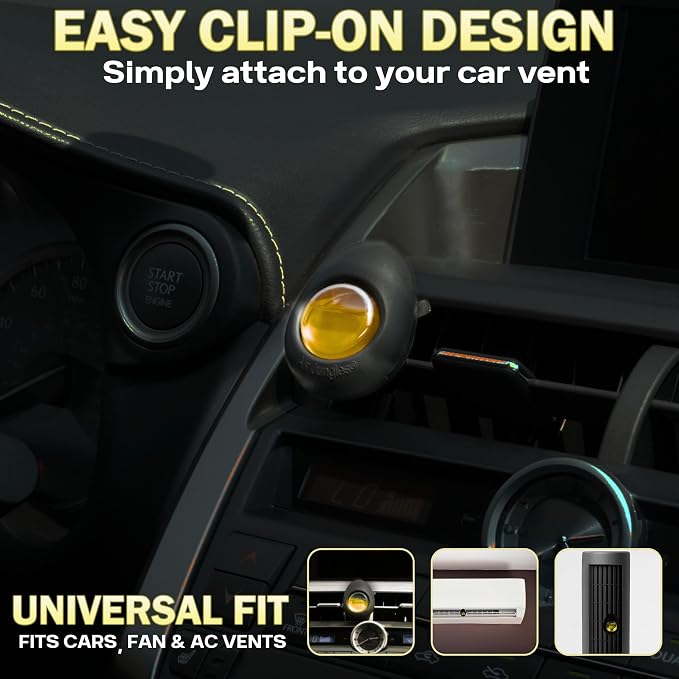 Air Jungles Car Air Freshener Vent Clip 3 Count (Pack of 2), Hawaii Mahalo Scent, 4 ml Each, Long-Lasting Car Odor Eliminator, Easy Clip-On Design, Up to 180 Days Freshness for Cars, Trucks, and SUVs