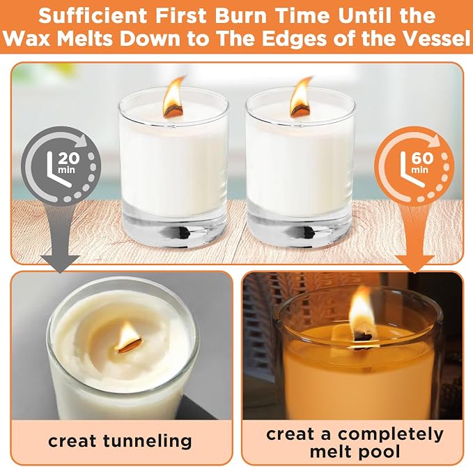 100 Pcs Thickened Wood Wicks, Wood Wicks for Candles Making with Wick Trimmer, Candle Wicks 5.1×0.5×0.04 Inches for DIY Candle-Making, Long Lasting Flame, Easy to Burn (50 Sets)
