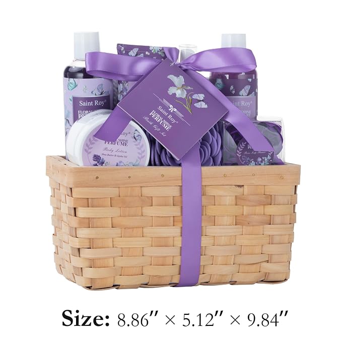 Spa Gifts for Women, Perfume Gift Set for Women Birthday Gifts for Womens Mom Grandma Teacher Nurse, Perfume Bath and Body Gift Basket, Skin Care Set, Spa Kit, Self-Care Set, Home Spa Gift