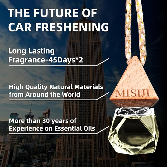 Hanging Car Air Freshener-Sandalwood,Long Lasting Fragrance Car Scents,Car Decorations