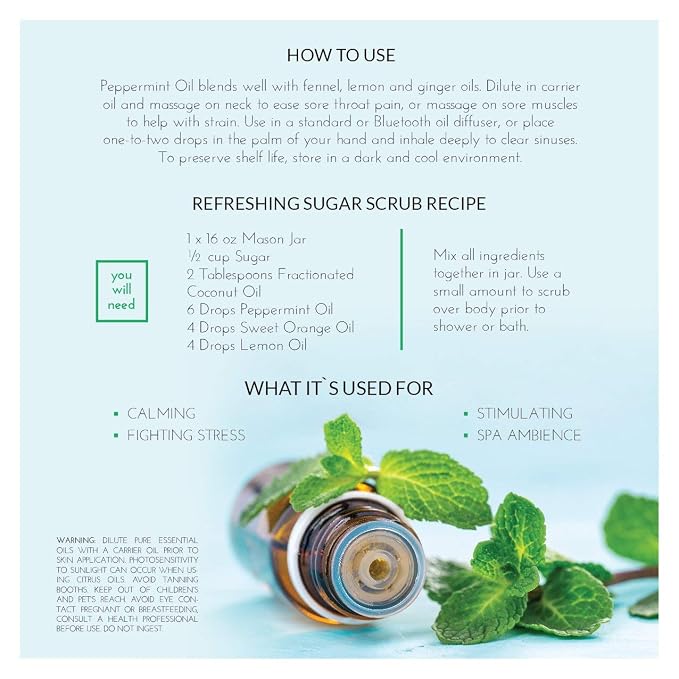 ArtNaturals Oil, Peppermint, 4 Fluid Ounce