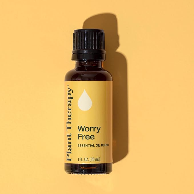 Plant Therapy Worry Free Essential Oil Blend 30 mL (1 oz) 100% Pure, Undiluted, Natural Aromatherapy, Therapeutic Grade