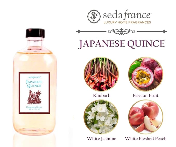 Seda France Japanese Quince Refill Diffuser Oil in Glass Bottle