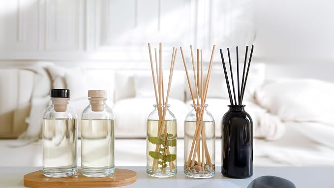 Urban Naturals Reed Diffuser Oil Refill Autumn Woods, Fall Leaves, Cedarwood, Apple Bark, 4 oz + Free Reed Sticks, Made in the USA