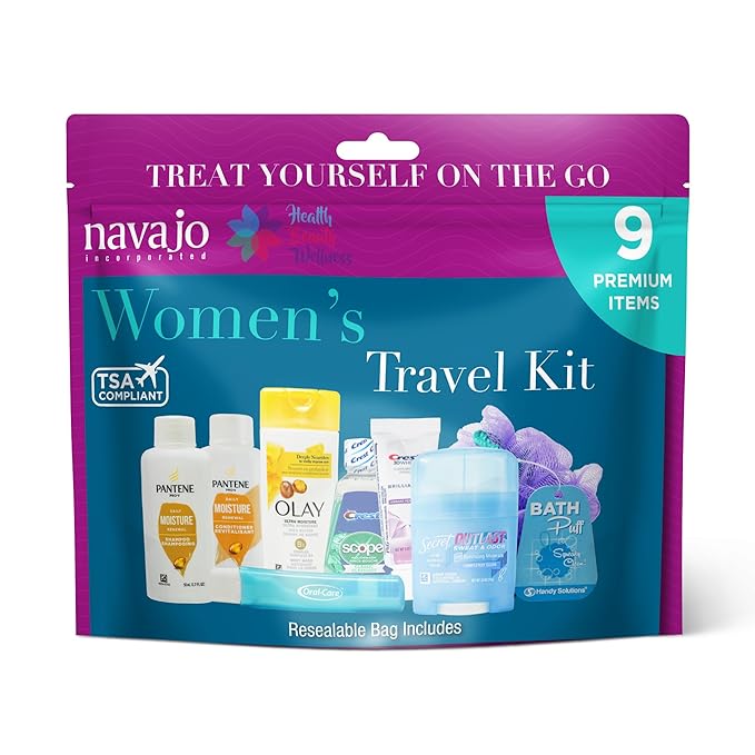 Handy Solutions 9 Piece Resealable Women's Travel Kit