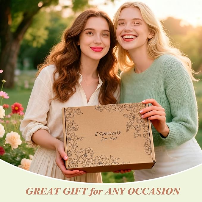 Birthday Gifts for Women, Sending Sunshine Sunflower, Self Care Set Get Well Soon Gift Baskets, Sending Hug Baskets Package, Thinking of You Gift for Mom Friend Wife Sister Girlfriend Grandma, Green