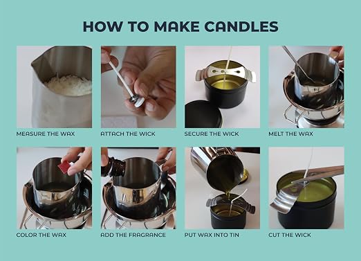 VViViD Candle Wick Holders 25 pcs Kit, Upgraded Steel Centering Devices for Candle Making