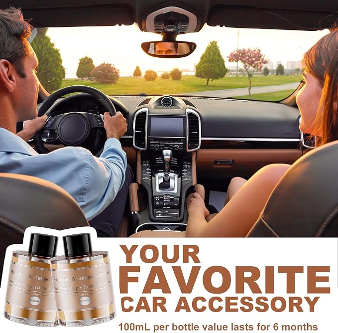 Amor Lyris 3.5OZ/100ml Large Car Air Freshener Refill, CO01/Dedicated Perfume Long Lasting Air Fragrance Essential Oil Diffuser 6 Months, Car Diffuser Refill Made of Natural Plant Extracts, Pistachio