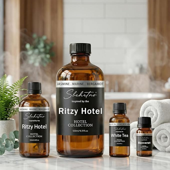 Hotel Collection Diffuser Oil – Inspired by Iconic Five-Star Coastal Hotel Scents – for Essential Oil & Waterless Diffusers (4 Fl Oz (Pack of 1))