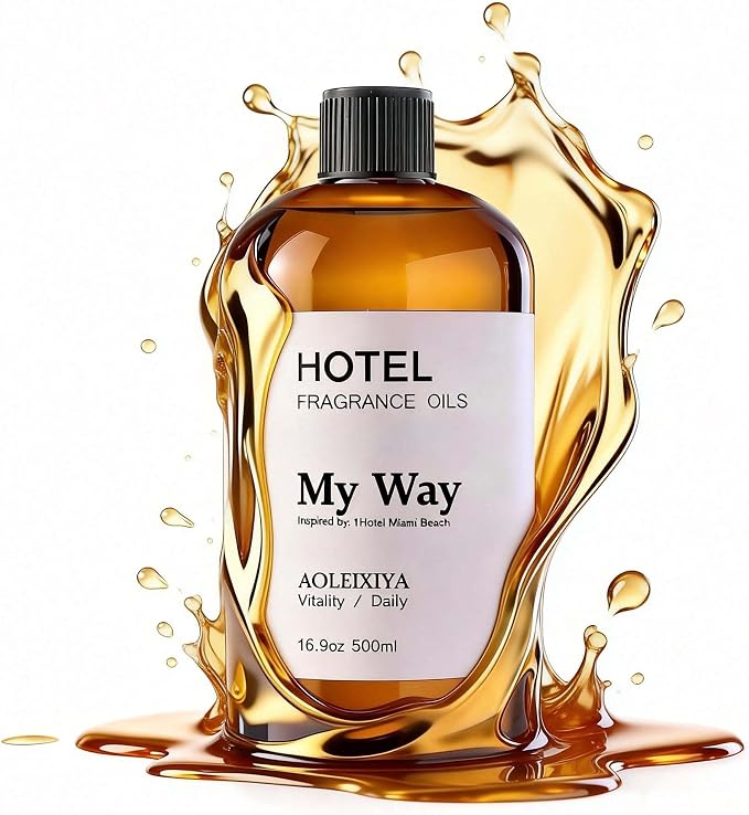 My Way Diffuser Oil Waterless Hotel Essential Oils for Diffusers for Home Inspired by The 1 Hotel Miami Scent - Premium Hotel Collection Diffuser Oil (16.9 Fl Oz (Pack of 1)