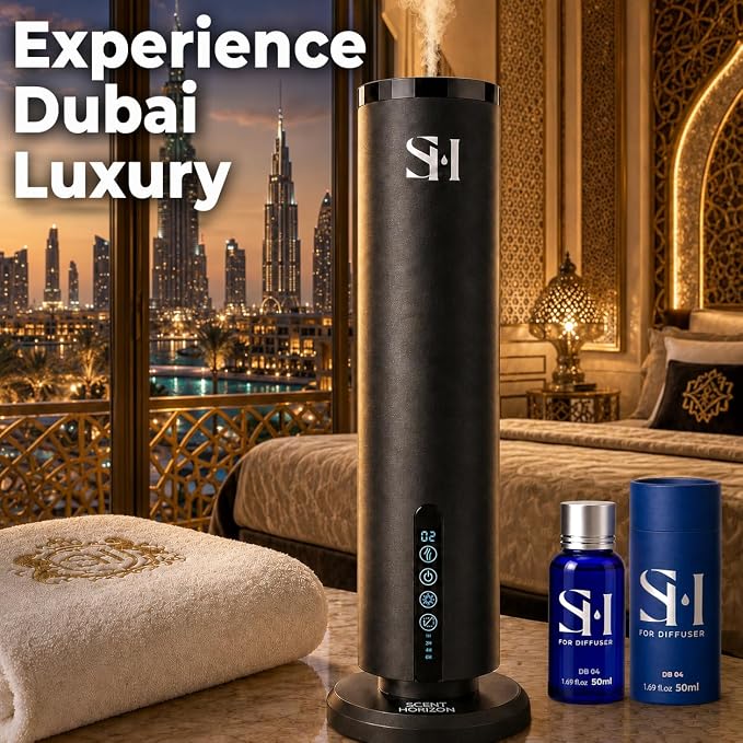 Inspired by 6-Star Hotel Dubai DB04 Hotel Scent Diffuser Oil | 1.69 Fl oz (50 ml) - Waterless Diffuser Oil Refill & Highly Concentrated Fragrance Oil, Diffuser Oil Scents, Hotel Oil Diffuser