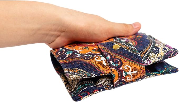Essential Oil Purse Canvas Oil Pouch Storage Bag 10-bottle 5ml-10ml Perfume Bottle Oil Travel Bag Nail Polish Bag