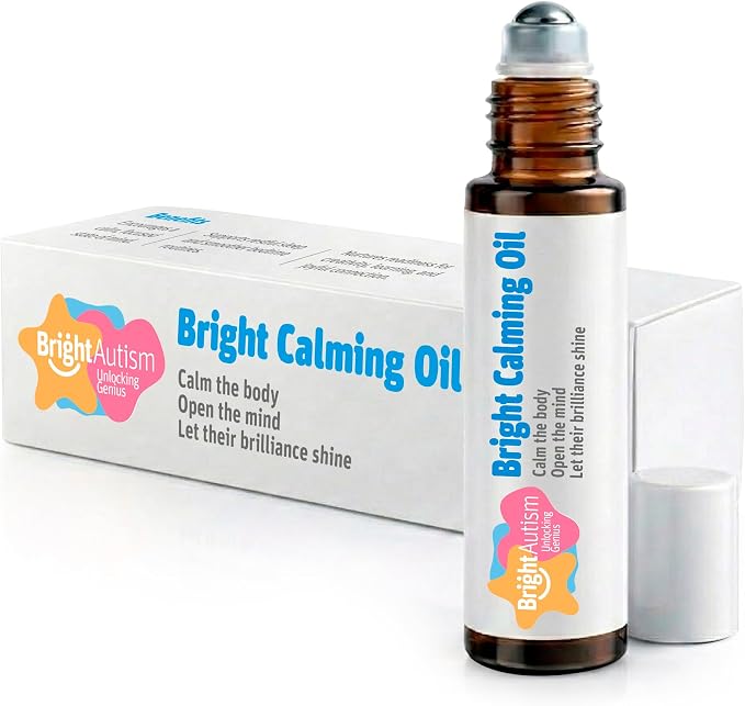 Bright Calming Oil by Bright Autism - Essential Kids Oil for Stress Relief - Natural Sleep Aid, Gentle Organic Blend Roll-On 10ml - Great Addition to Your Kids Sleep Routine.