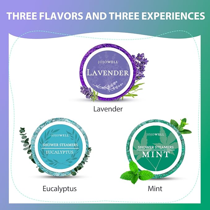 Shower Steamers Aromatherapy -12 Pack Birthday Gifts for Women Men, Mothers Day Gifts, Shower Bombs with Essential Oils, Eucalyptus for Shower, Nasal Relief, Self Care Home Spa Gifts for Mom, Her
