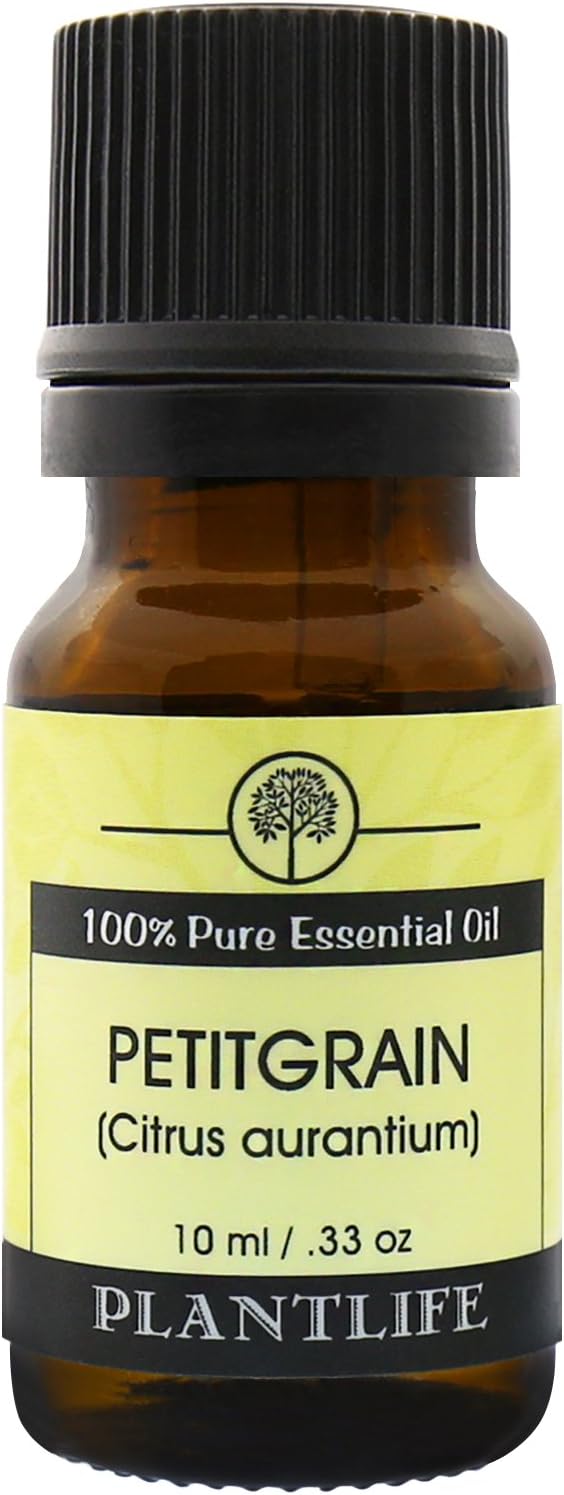 Plantlife Petitgrain Aromatherapy Essential Oil - Straight from The Plant 100% Pure Therapeutic Grade - No Additives or Fillers - 10 ml