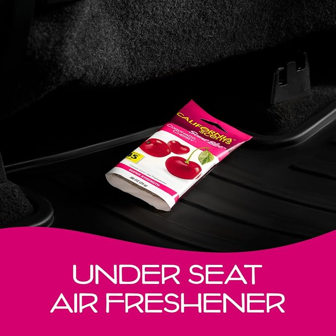 California Scents Power Bloc Car Air Freshener, Coronado Cherry Scent, 6 Pack