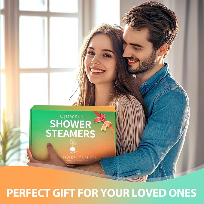 Shower Steamers Aromatherapy - 12 Pack Shower Bomes with Essential Oils, Birthday Gifts for Men Women, Mothers Day Gifts for Mom Wife Grandma from Daughter Son, Relaxation Self Care Gift for Women Her