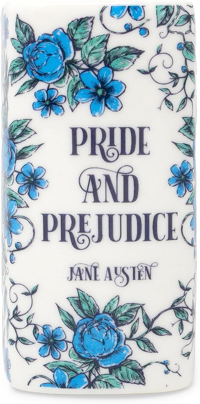 Steel Mill & Co Novelty Shaped Book Theme Scented Candle, 5 oz Candle with Sweet Citrus Notes of Bergamot and Moss, Unique Gift for Book Lovers (Pride and Prejudice)