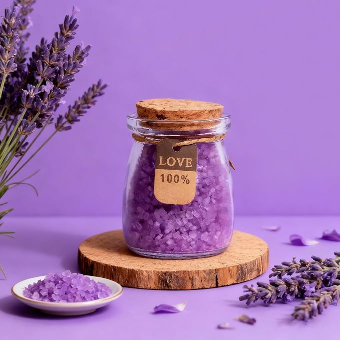 Birthday Gift for Women Spa Gift Set - Unique Get Well Soon Gifts for Women, Relaxing Self Care Package for Her, Christmas Stocking Stuffers Gifts for Mom, Wife, Sister, Friend(Lavender)
