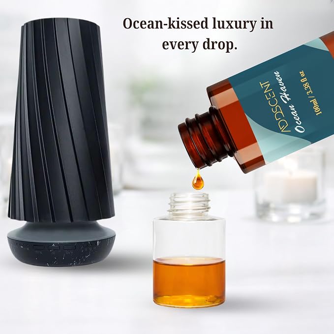 Ocean Haven Fragrance Oil 100ml for Diffuser, Fresh Coastal Air Inspired Scent for Bedroom Living Office Spa, Smooth Aquatic Aroma with Layered Notes Creating Clean Open Indoor Ambience