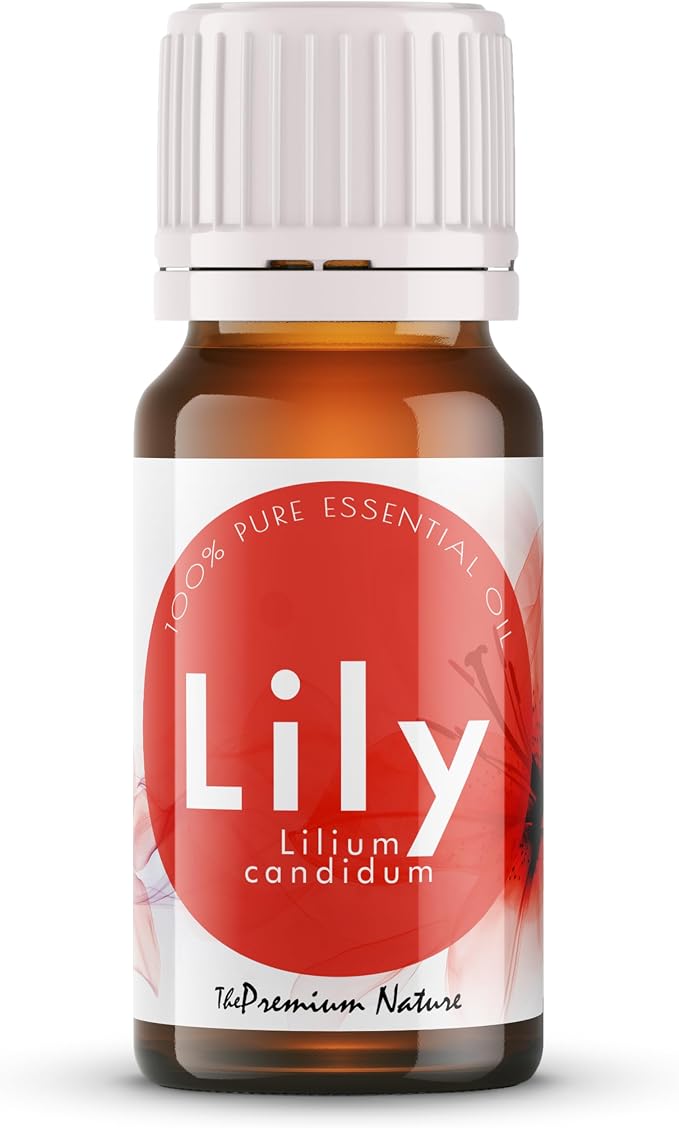 Organic Lily Essential Oil Blend | 100% Pure Botanical Aroma Blend with Soft Floral Notes | for Diffuser, Candle Making & DIY Aromatherapy Blends, 0.34 fl oz