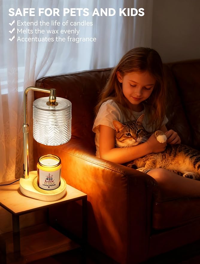 Candle Warmer Lamp with Timer Dimmable, Christmas Birthday Gifts for Women New Mom, House Warming Gifts New Home Decor, Wax Melt Warmer for Jar Candles