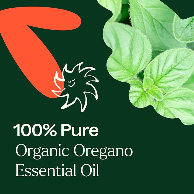 Plant Therapy Organic Oregano Essential Oil, 100 mL (3.3 oz), 100% Pure and Undiluted, USDA Certified, Natural Aromatherapy, Supports Healthy Respiratory System