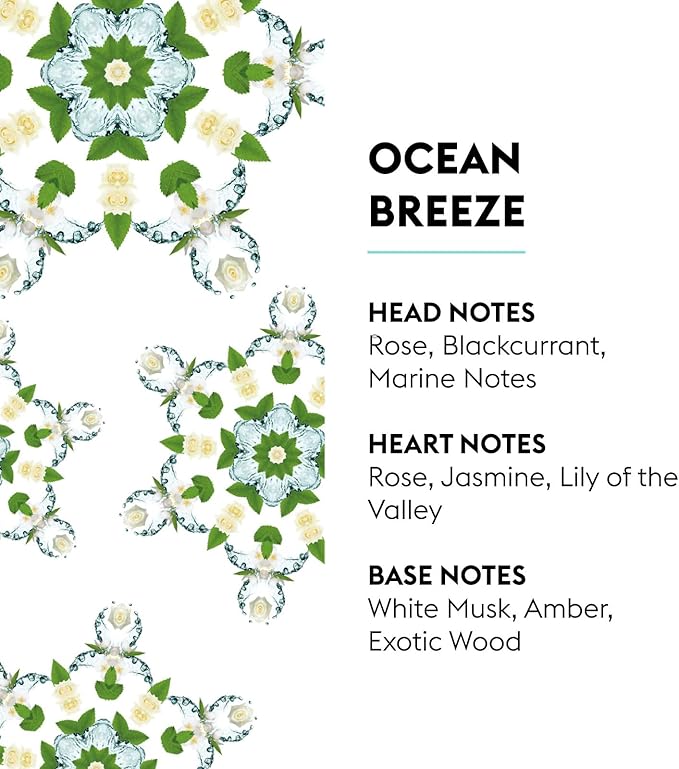 MAISON BERGER Car Diffuser Set, Ocean Breeze | Marine Rose Musk Notes, Refillable Vent Clip with Ceramic Refill, Passive 4-Week Diffusion, Made in France