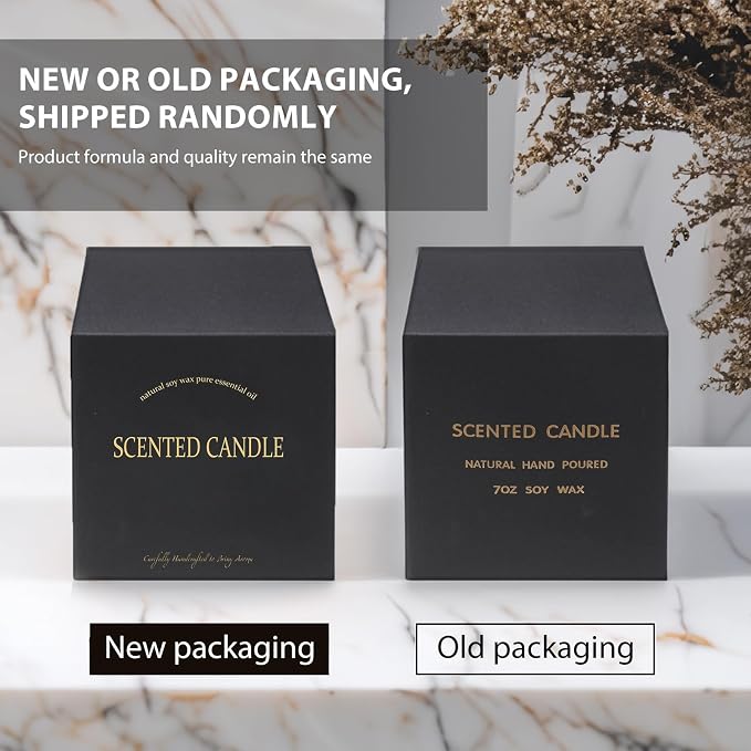 MOASITN Sandalwood Scented Candles for Home| Leather,Sandalwood,Amber Scented Soy Candle| Handmade Longlasting Aromatherapy Candle| Jar Candel Gift for Women,Men for Spring,Birthday,Relaxing|7oz