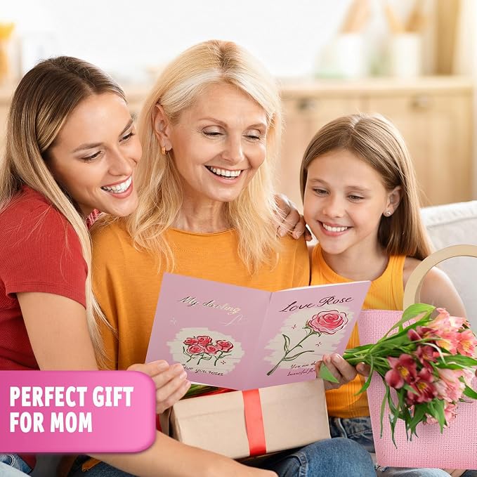 Spa Luxetique Gift Baskets for Women, Mothers Day Gifts for Mom, 11pcs Rose Sets, Relaxing Bath Sets for Women, Christmas Gifts for Her