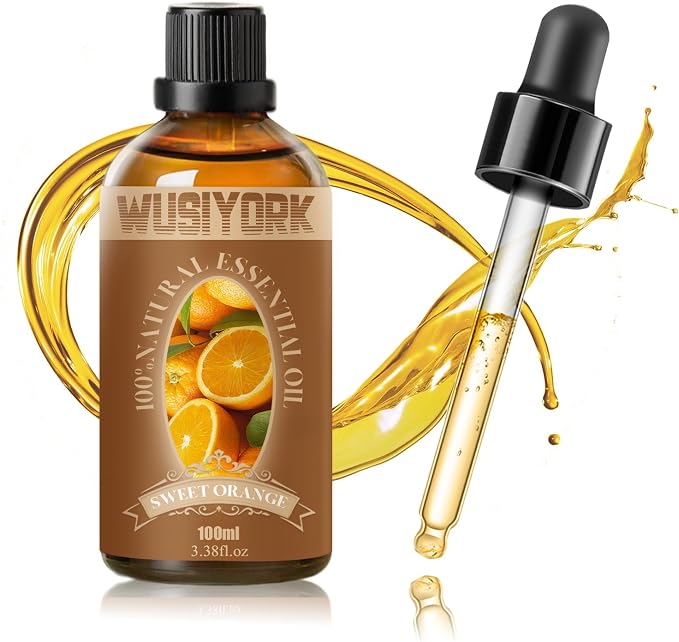 Sweet Orange Essential Oil 100ML - 100% Pure and Natural Therapeutic Grade Oils for Aromatherapy Diffuser - 3.4 Fl Oz/Sweet Orange