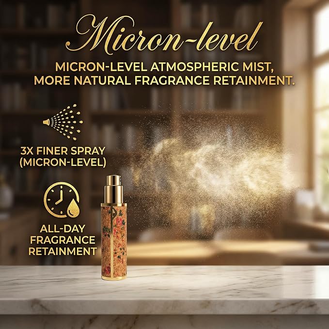 Travel Perfume Bottle Refillable 5ML, Leak-Proof Perfume Atomizer for Purse, Portable Mini Travel Size Spray Bottles for Fragrance, The Floral/Art Series, TSA Approved 3 Pcs