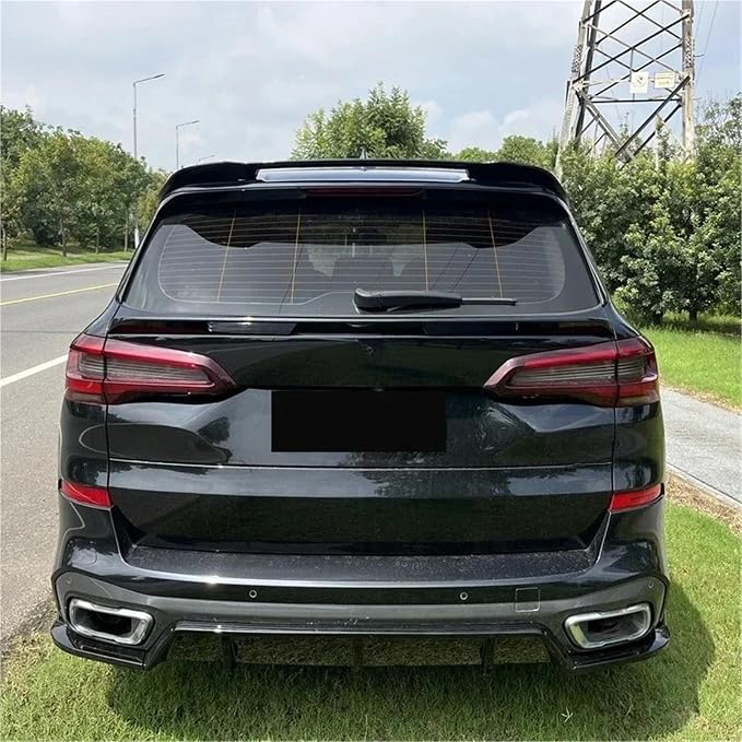 For BMW X5 G05 M-Sport 2019 2020 2021 2022 2023 Rear Bumper Splitter Spoiler Diffuser Front Lip Body Kits Accessories(Glossy Black B)