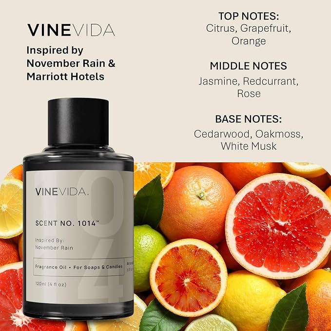 VINEVIDA [4oz] Scent No.1014 Fragrance Oil for Candle & Soap Making - Natural, Made in USA