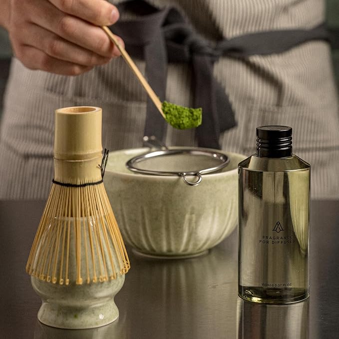AromaPlan Hotel Scent Diffuser Oil Matcha Latte 5 Fl Oz (148ml) –Luxury Hotel & Home Fragrance Oil - Non Toxic - Made in USA - Bigger Bottle, Bolder Aroma & Longer Lasting