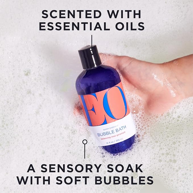 Eo, Bubble Bath Rose Geranium, 12 Fl Oz